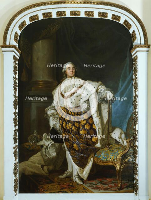 Louis XVI in coronation costume, c1777. Creator: Joseph Siffred Duplessis.