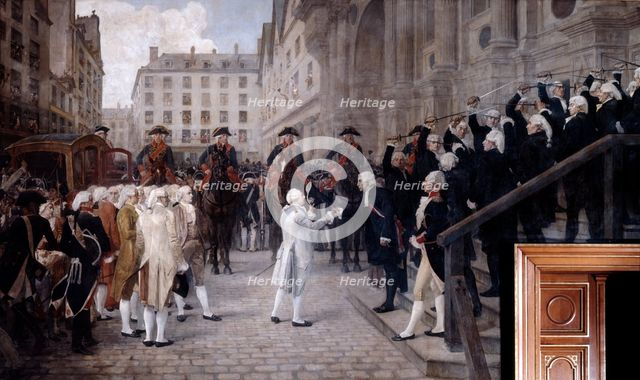 Louis XVI received by the new Mayor of Paris, July 17 1789, (19th/early 20th century). Artist: Jean-Paul Laurens