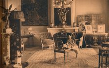 Louis XVI Room at the Cuban Embassy in Brussels, Belgium, 1927. Creator: Unknown