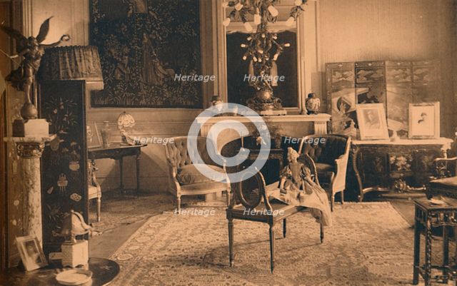 Louis XVI Room at the Cuban Embassy in Brussels, Belgium, 1927.  Creator: Unknown.