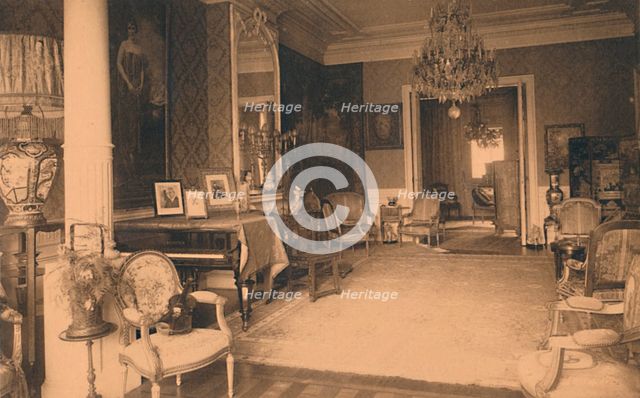 Louis XVI Room at the Cuban Embassy in Brussels, Belgium, 1927.  Creator: Unknown.