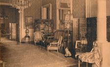 Louis XVI Room at the Cuban Embassy in Brussels, Belgium, 1927. Creator: Unknown