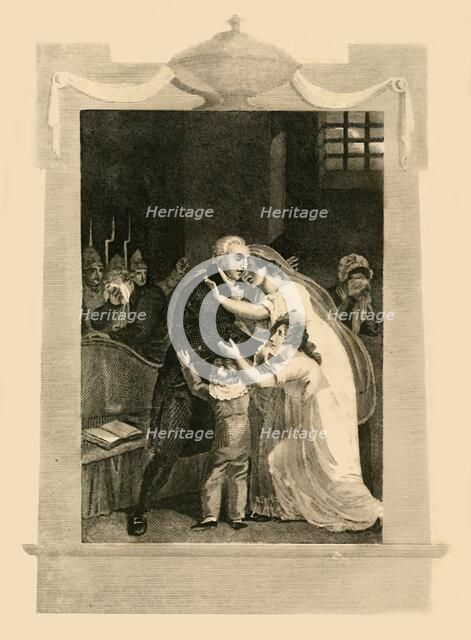 'Louis XVI taking leave of his family previous to his execution', (1782),1816. Creator: Unknown.