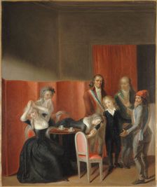 Louis XVII separated from his mother, July 3, 1793, 1795. Creator: Jean-Jacques Hauer