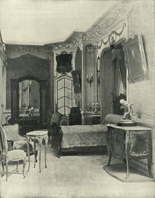 Louis XV's bedchamber, carried out by Maison Soubrier, (1903). Creator: Unknown