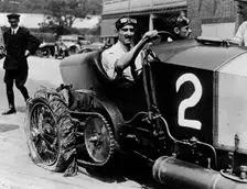 Louis Zborowski at the wheel of Chitty Bang Bang I, Brooklands,1922