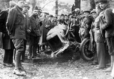 Louis Zborowski's Mercedes after his fatal crash at Monza, Italy, 1924. Creator: Unknown