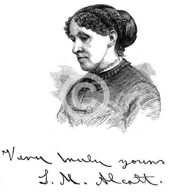 Louisa May Alcott (1832-1888), American writer, 1875. Artist: Unknown
