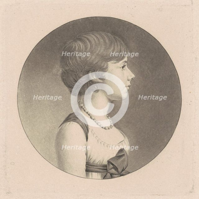 Louisa DuPonceau, 1798-1803. Creator: Charles Balthazar Julien Févret de Saint-Mémin.