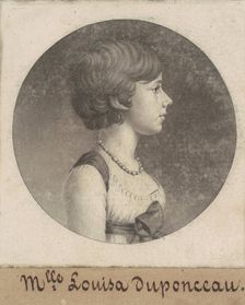 Louisa DuPonceau, 1798-1803. Creator: Charles Balthazar Julien Févret de Saint-Mémin