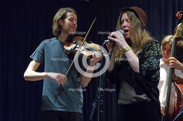 Louisa Jones (T.Gould), Watermill Jazz Club, Dorking, Surrey, Aug 2015. Artist: Brian O'Connor.