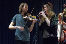 Louisa Jones (T.Gould), Watermill Jazz Club, Dorking, Surrey, Aug 2015. Artist: Brian O'Connor