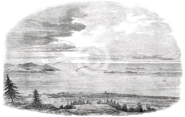 Louisburg Harbour, Cape Breton, 1850. Creator: Unknown.