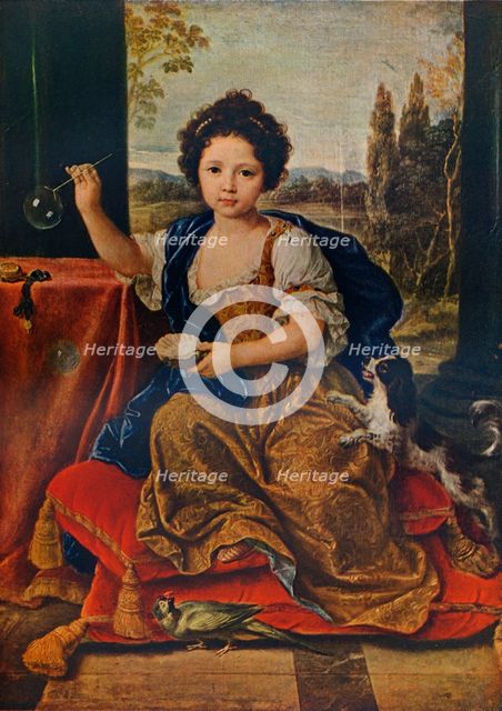 Louise Marie Anne de Bourbon, (1674-1681), illegitimate daughter of Louis XIV, c1680, (1911). Artist: Pierre Mignard