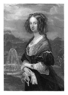 Louise-Marie, Queen of the Belgians.Artist: H Robinson