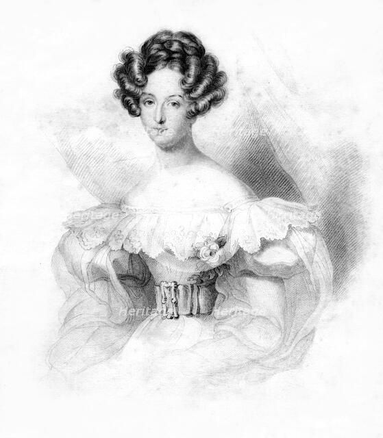 Louise-Marie, Queen of the Belgians, 1832.Artist: Freeman