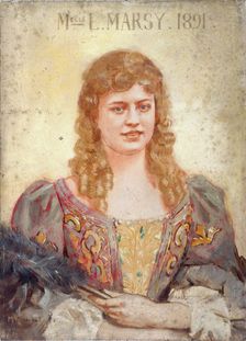 Louise Marsy (1866-1942), member of the Comédie-Française, in stage costume, c1891. Creator: Marcel Baschet