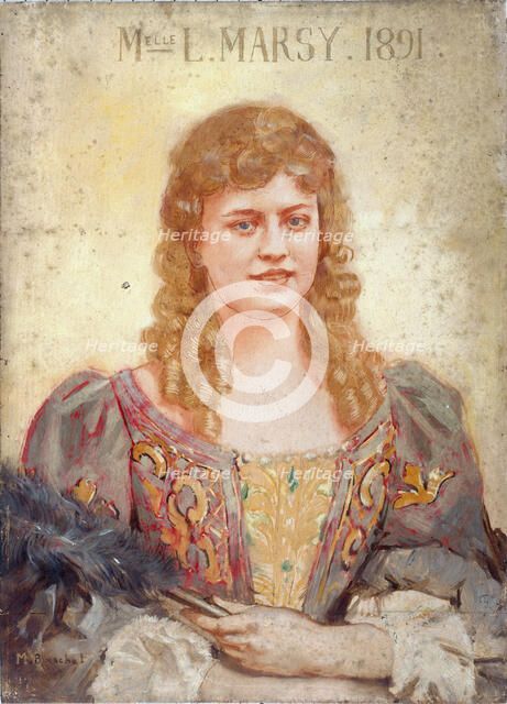 Louise Marsy (1866-1942), member of the Comédie-Française, in stage costume, c1891. Creator: Marcel Baschet.