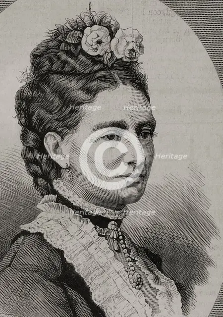 Louise of Hesse-Kassel, (1817-1898), Queen consort of Denmark (1863-1898), 1878.  Creator: Unknown.