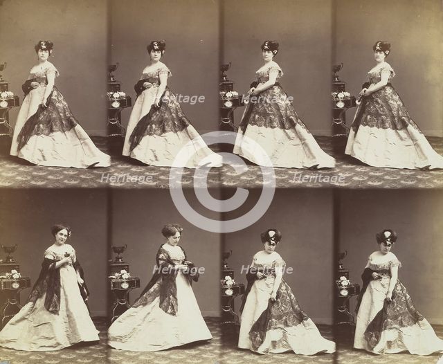 Louise Abigdon, 1866. Creator: André-Adolphe-Eugène Disdéri.