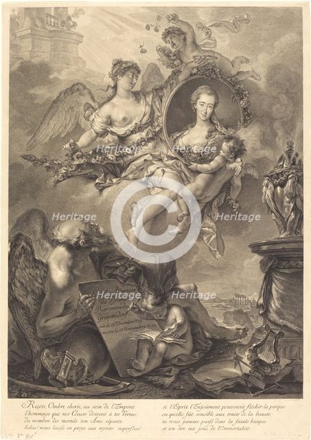 Louise Albertine de Brandt, Baroness von Grapendorf. Creator: Georg Friedrich Schmidt.
