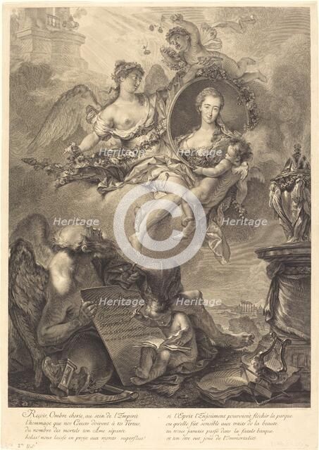 Louise Albertine de Brandt, Baroness von Grapendorf. Creator: Georg Friedrich Schmidt.