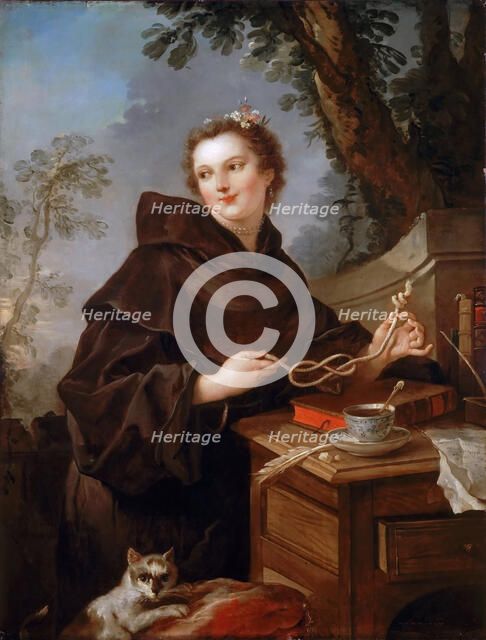 Louise Anne de Bourbon (1695-1758), Countess of Charolais. Artist: Natoire, Charles Joseph (1700-1777)