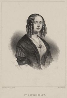 Louise Colet, 1843. Creator: Alophe, Marie-Alexandre Menut (1812-1883)