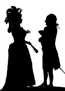 Louise Contat and Joseph Dazincourt, French actors, 1784 (1912)