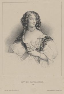 Louise de La Baume Le Blanc, Duchess of La Vallière (1644-1710), ca 1820. Creator: Anonymous