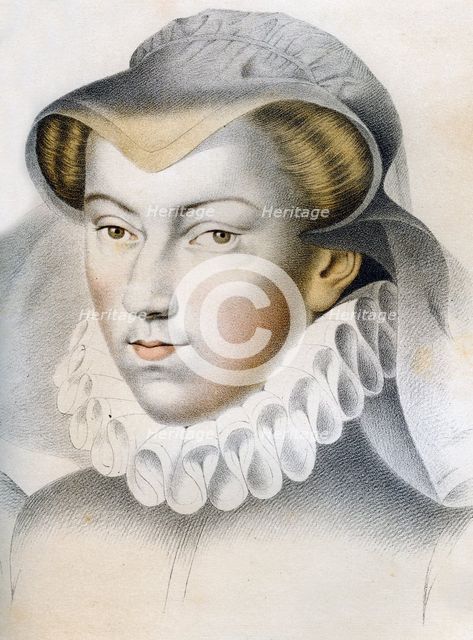 Louise de Lorraine-Vaudémont (1553-1601), 16th century (1849).Artist: Franz Kellerhoven