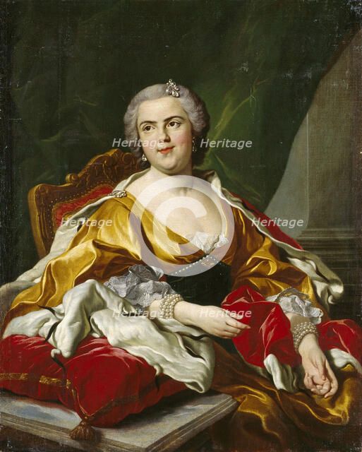 Louise Élisabeth of France (1727-1759), Duchess of Parma, 1750s. Creator: Van Loo, Louis Michel (1707-1771).