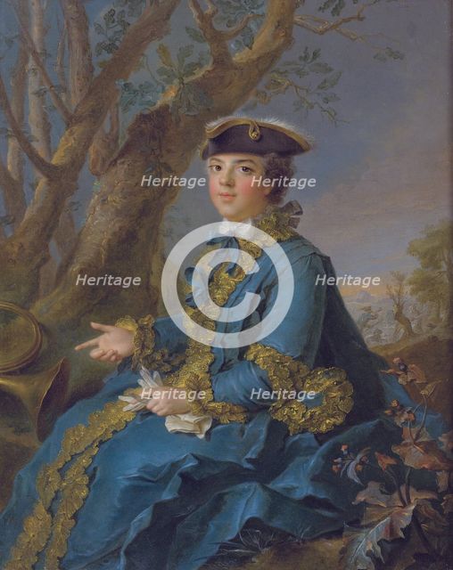 Louise Élisabeth of France (1727-1759), Duchess of Parma, 1760. Artist: Nattier, Jean-Marc (1685-1766)
