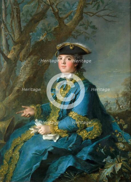Louise Élisabeth of France (1727-1759), Duchess of Parma. Artist: Nattier, Jean-Marc (1685-1766)