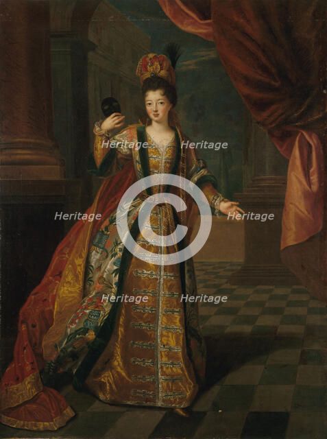 Louise Françoise de Bourbon (1673-1743), Mademoiselle de Nantes, ca 1690. Creator: Gobert, Pierre (1662-1744).