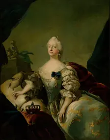 Louise, Queen of Denmark, c1741-1751. Creator: Carl Gustaf Pilo