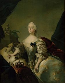 Louise, Queen of Denmark, c1741-1751. Creator: Carl Gustaf Pilo