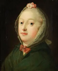Louise, Queen of Denmark, mid 1740s. Creator: Carl Gustaf Pilo