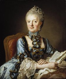 Louise Ulrica, Queen of Sweden, 1770-1779. Creator: Lorens Pasch the Younger