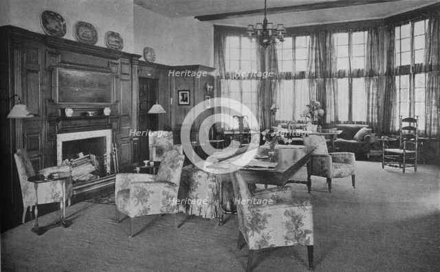 Lounge in Dormie House, Creek Club, Locust Valley, New York, 1925. Artist: Unknown.