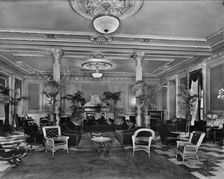 Lounge in foyer, Murray Hill Hotel, New York, N.Y, between 1905 and 1915. Creator: Unknown
