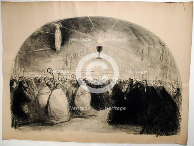 Lourdes, 1914, 25th International Eucharistic Congress, 1914. Creator: Jean Louis Forain.