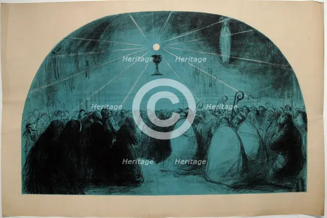 Lourdes, 1914, 25th International Eucharistic Congress, 1914. Creator: Jean Louis Forain.
