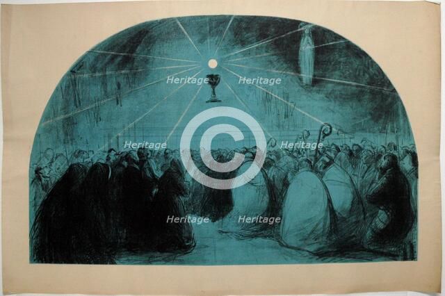 Lourdes, 1914, 25th International Eucharistic Congress, 1914. Creator: Jean Louis Forain.