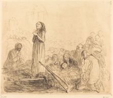 Lourdes, the Miracle (first plate), 1912/1913. Creator: Jean Louis Forain
