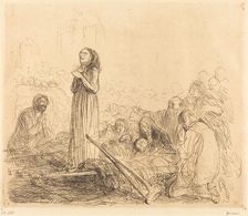 Lourdes, the Miracle (first plate), 1912/1913. Creator: Jean Louis Forain