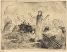 Lourdes, the Miracle (second plate), 1912/1913. Creator: Jean Louis Forain