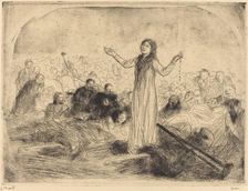 Lourdes, the Miracle (second plate), 1912/1913. Creator: Jean Louis Forain