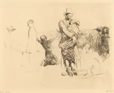 Lourdes, Transport of the Paralyzed, 1912/1913. Creator: Jean Louis Forain