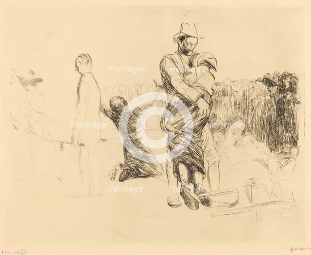 Lourdes, Transport of the Paralyzed, 1912/1913. Creator: Jean Louis Forain.